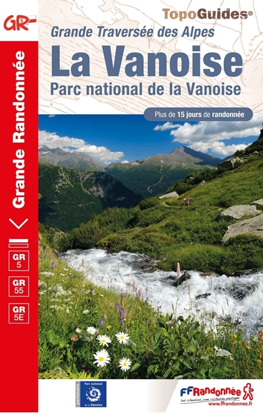 Topoguide FFRandonnée GR5 - Grande traversée des Alpes- Parc national des Alpes