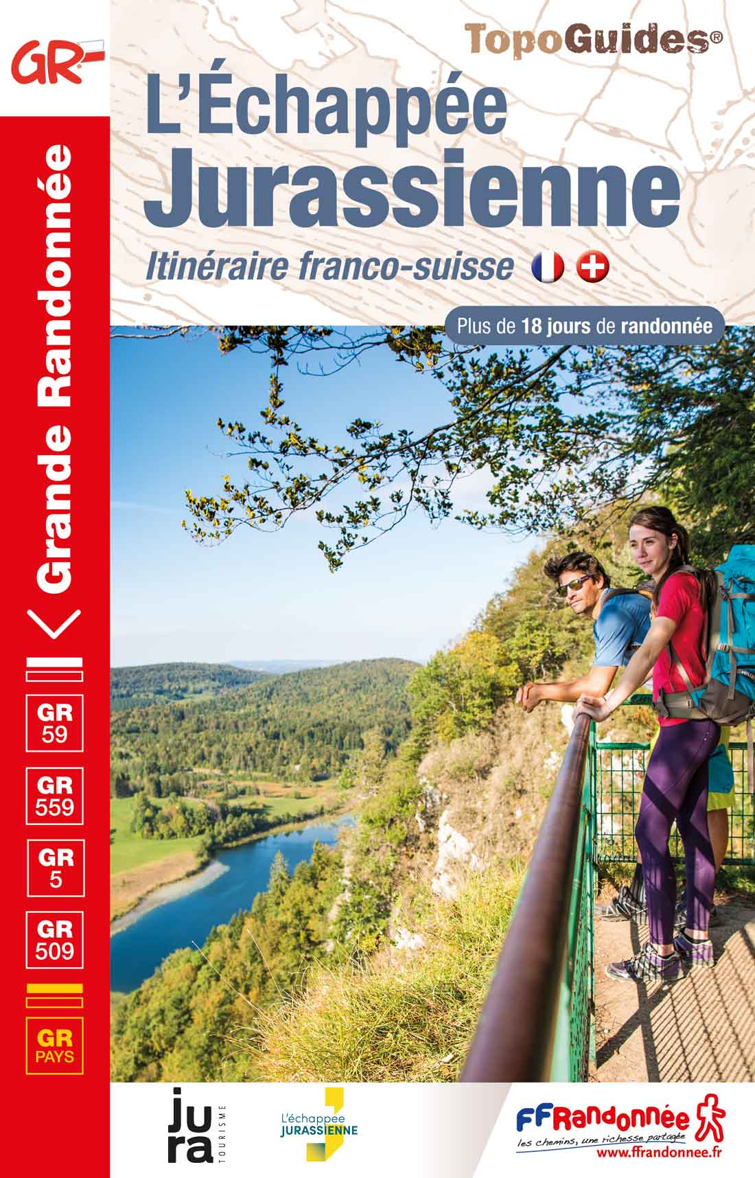 topoguide FFRandonnée GR - L'Echappée Jurassienne